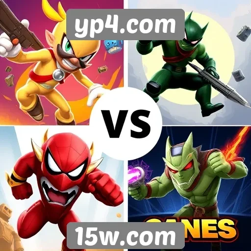 Comparação entre jogos populares no yp4.com